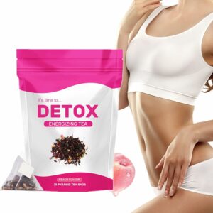 Natural Herbal Tea Caffeine Free Bloating Comfort & Digestive Calm with Ginseng & Peppermint 28 Easy Brew Tea Bags 1PCS