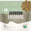 J Mac Botanicals Organic Licorice Root Tea Cut and Sifted Dried Herb
