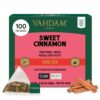 VAHDAM Sweet Cinnamon Tea 100 Tea Bags 100% Natural Spices Cinnamon Masala Chai Tea Recipe