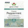 NOW Foods Give a Tea™ Organic Peppermint Tea Caffeine Free 24 bags
