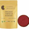 CARMEL ORGANICS Organic Hibiscus Petals Powder 28 Ounce or 1.75 Lb Indian Origin Hibiscus Powder