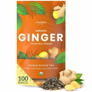 Organic Ginger Tea 100 Tea Bags Organic Herbal Tea From Single Origin Caffeine Free Cederberg Tea Company