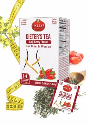 Hyleys Dieter's Tea with Goji Berry Flavor 14 Tea Bags Slimming Weight Loss Detox Cleanse Tea