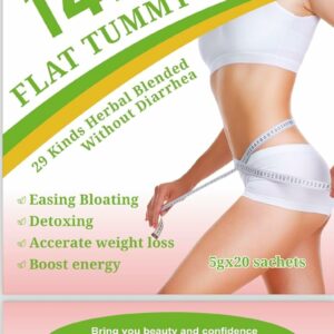 14-Day Flat belly Tea Natural Weight Loss and Detox Blend 30 Herbal Tea Bags