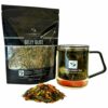 Pure And Easy Tea, Belly Bliss Natural Detox & Bloating Relief Tea 100% Natural Loose Leaf Slimming Blend with Yerba Mate 30 Day Supply 100g