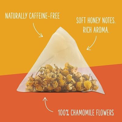 Two Leaves and a Bud Organic Chamomile Tea Bags Naturally Caffeine Free 100 Count Pack of 1