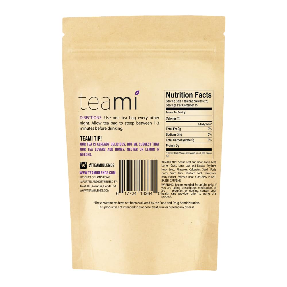 Teami® Colon Detox Tea All Natural Cleanse tea for Men & Women 30 Day Supply 15 Tea Bags
