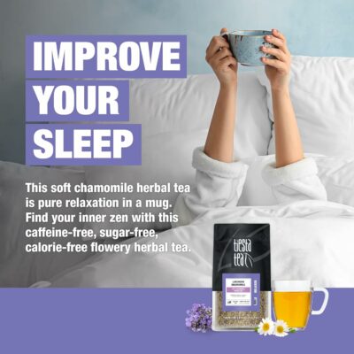 Tiesta Tea Lavender Chamomile Herbal Tea Loose Leaf Calming Blend with Chamomile and Lavender Caffeine Free Herbal Resealable Bulk Pouch 200 Cups 8 Ounce