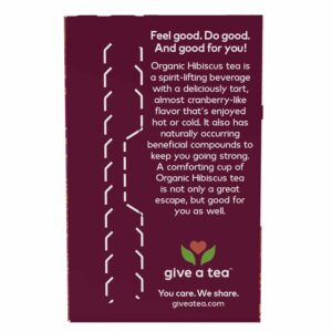 NOW Foods Organically Hip Hibiscus™ Tea Caffeine Free Unbleached Tea Bags with our No-Staples Design 24 Count