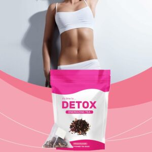 Natural Herbal Tea Caffeine Free Bloating Comfort & Digestive Calm with Ginseng & Peppermint 28 Easy Brew Tea Bags 1PCS