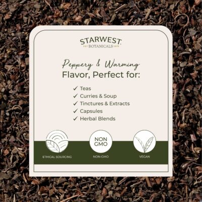 Starwest Botanicals Organic Tulsi Holy Basil Dried Loose Leaf Herb for Tea & Cooking 4 oz Pouch