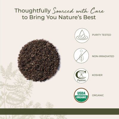 Starwest Botanicals Organic Tulsi Holy Basil Dried Loose Leaf Herb for Tea & Cooking 4 oz Pouch