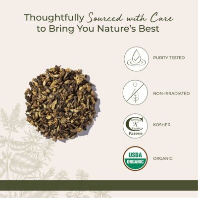 Starwest Botanicals Organic Dried Licorice Root Herb for Loose Leaf Tea Blends Starwest Botanicals Organic Dried Licorice Root - Herb for Loose Leaf Tea Blends 4oz Pouch