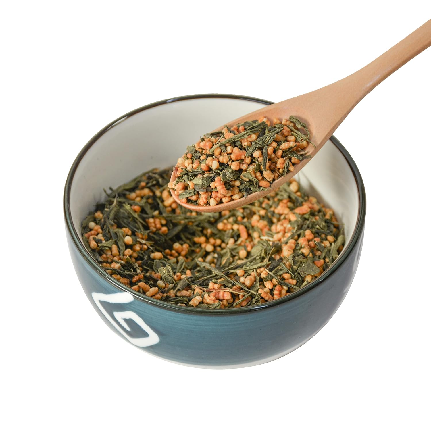 TIAN HU SHAN Genmaicha Green Tea with Roasted Rice Low Caffeine Loose Leaf 8 Ounce Pack of 1