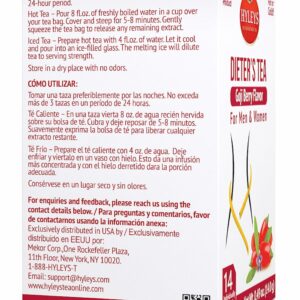 Hyleys Dieter's Tea with Goji Berry Flavor 14 Tea Bags Slimming Weight Loss Detox Cleanse Tea