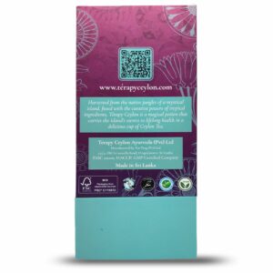 Térapy Ceylon Youthful Glow Herbal Tea Bags Helps Maintain Healthy Skin and Hair Individually Wrapped Organic Tea Bags 18 Count