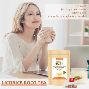 Licorice Root Tea Bag Made with Pure & Natural Sweetness Wild Licorice Root No Caffeine 40 TeaBags