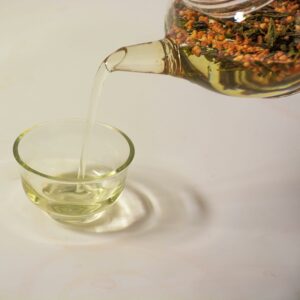 TIAN HU SHAN Genmaicha Green Tea with Roasted Rice Low Caffeine Loose Leaf 8 Ounce Pack of 1