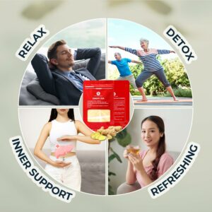 Ginger Tea Bags 55 Count +5 Tea Bags Bamboo Tong Included 4.16 oz Re-Steep Herbal Tea Blend