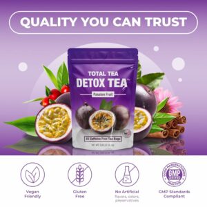 Total Tea SIimming Detox Tea Caffeine Free 25 Day Detox Herbal Tea with Chamomile