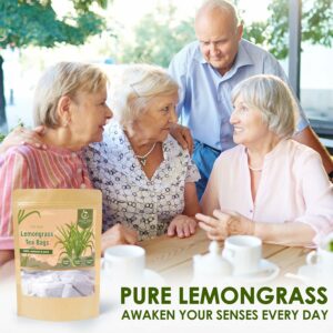HAT ANH FARM Premium Lemongrass Tea Bags 100% Natural Dried Lemongrass Sugar Free Caffeine Free No Additives