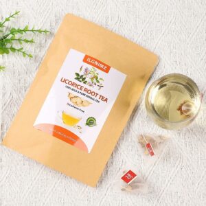 Licorice Root Tea Bag Made with Pure & Natural Sweetness Wild Licorice Root No Caffeine 40 TeaBags