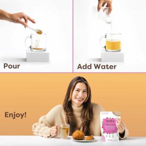 Waka Instant Green Tea Mix Raspberry Flavored 100% Tea Leaves Unsweetened Tea Powder in Bulk Pouch Up to 200 Cups 4.5oz