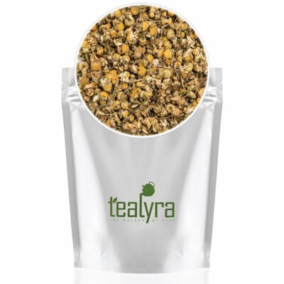 Tealyra Egyptian Chamomile Tea Pure Herbal Tea Natural Bedtime Tea Caffeine-Free 225g 8-ounce
