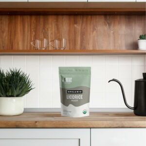 J Mac Botanicals Organic Licorice Root Tea Cut and Sifted Dried Herb