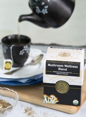 Buddha Teas Organic Mushroom Wellness Blend Herbal Tea For Health & Wellbeing Caffeine Free 18 Tea Bags Pack of 1
