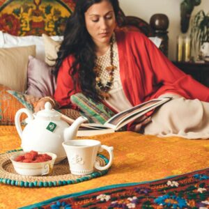 Organic India Tulsi Original Herbal Tea Loose Leaf Holy Basil and African Basil Calming and Stress Relief Tea Caffeine Free 3.5 oz Canister