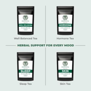 Elephantal Wellness Premium Detox Herbal Tea Daily Liver Kidney Blood & Digestive Support with Turmeric Caffeine Free Loose Leaf Blend 4oz 40 Servings