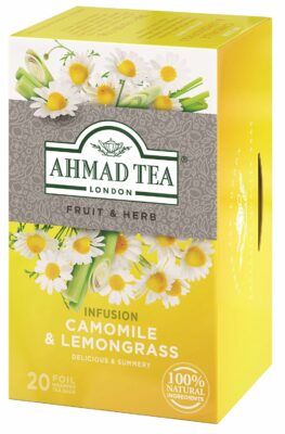 Ahmad Tea Herbal Tea Camomile & Lemongrass Teabags 20 Teabags Pack of 1