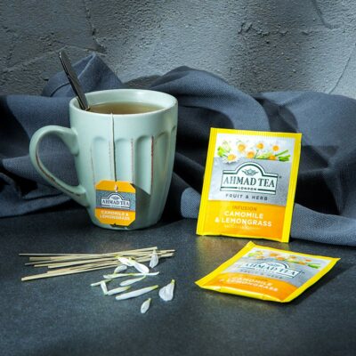 Ahmad Tea Herbal Tea Camomile & Lemongrass Teabags 20 Teabags Pack of 1