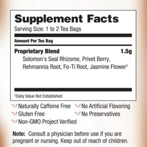 Bravo Tea Hair Regrowth Herbal Tea Caffeine Free 20 Tea Bags