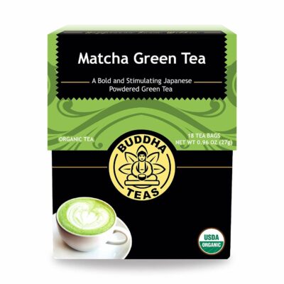 Buddha Teas Organic Matcha Green Tea For Health & Wellbeing Organic Tea18 Tea Bags Pack of 1