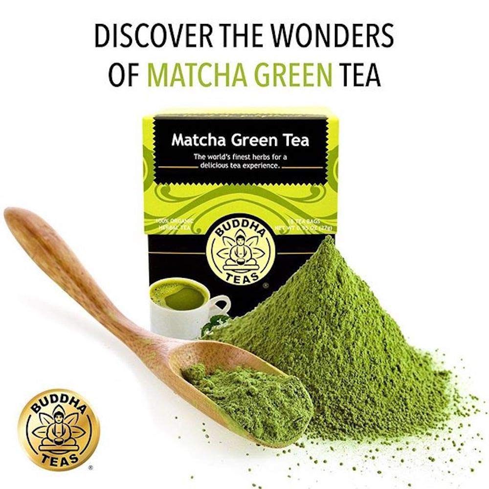Buddha Teas Organic Matcha Green Tea For Health & Wellbeing Organic Tea18 Tea Bags Pack of 1