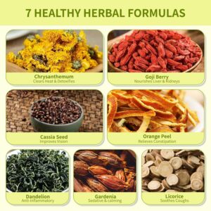 Dandelion Wolfberry Tea Bags Natural Kidneys & Liver Health Tea Dandelion Root Tea Organic 1 Pack 12 Bags