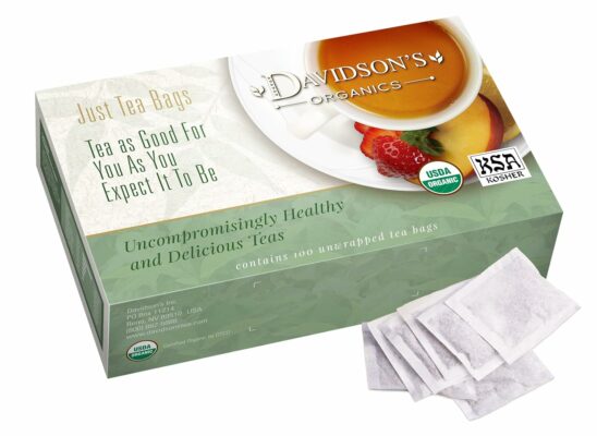 Davidson's Organics Tulsi Hibiscus Flower 100 count Unwrapped Tea Bags