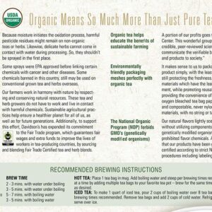 Davidson's Organics Tulsi Pure Leaves 100 count Unwrapped Tea Bags