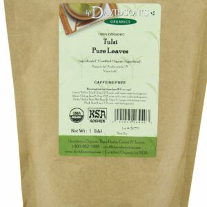 Davidson's Organics Tulsi Pure Leaves Loose Leaf Tea 16 Ounce Bag