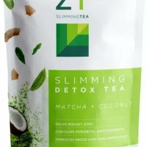Dr. Zisman ZT Slimming Matcha Coconut Herbal Tea Blend with Senna Leaf 28 Tea Bags