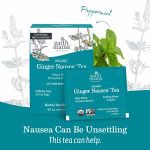 Earth Mama Organic Ginger Nausea™ Tea Nausea + Morning Sickness 16 Teabags Pack of 1