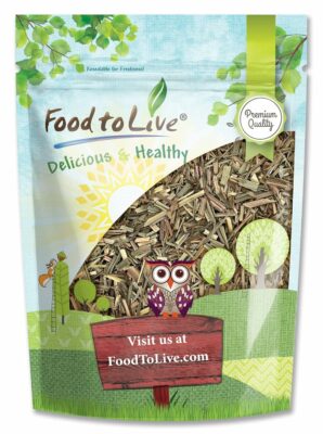 Food to Live Dried Lemongrass Leaves 4 Ounces Cut Lemon Grass Herb Perfect for Herbal Tea