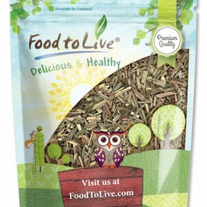 Food to Live Dried Lemongrass Leaves 4 Ounces Cut Lemon Grass Herb Perfect for Herbal Tea
