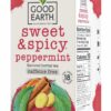 Good Earth Sweet & Spicy Caffeine Free Peppermint Herbal Tea 18 Tea Bags Pack of 6
