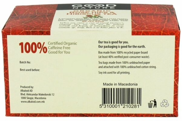 Good Nature Organic Rose Hips & Hibiscus Tea 1.76 Ounce