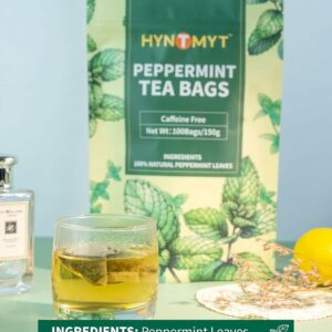 HYNTMYT Peppermint Tea Bags Natural Peppermint Leaves Caffeine Free 100 Count