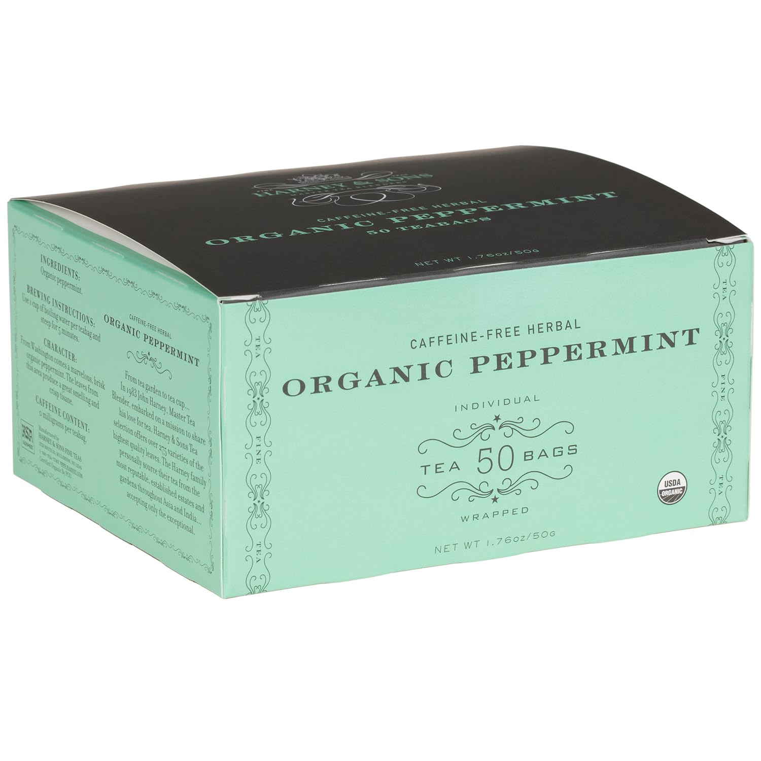 Harney & Sons Organic Peppermint Tea 50 Tea Bags
