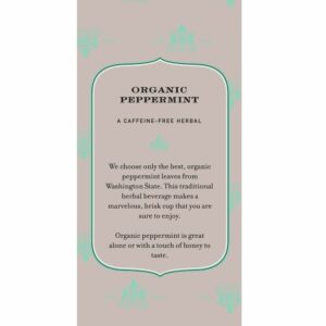 Harney & Sons Premium Organic Herbal Tea Peppermint 20 Count